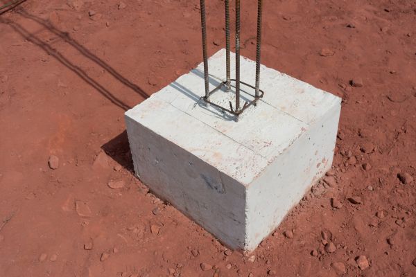 Concrete Footings Pouring